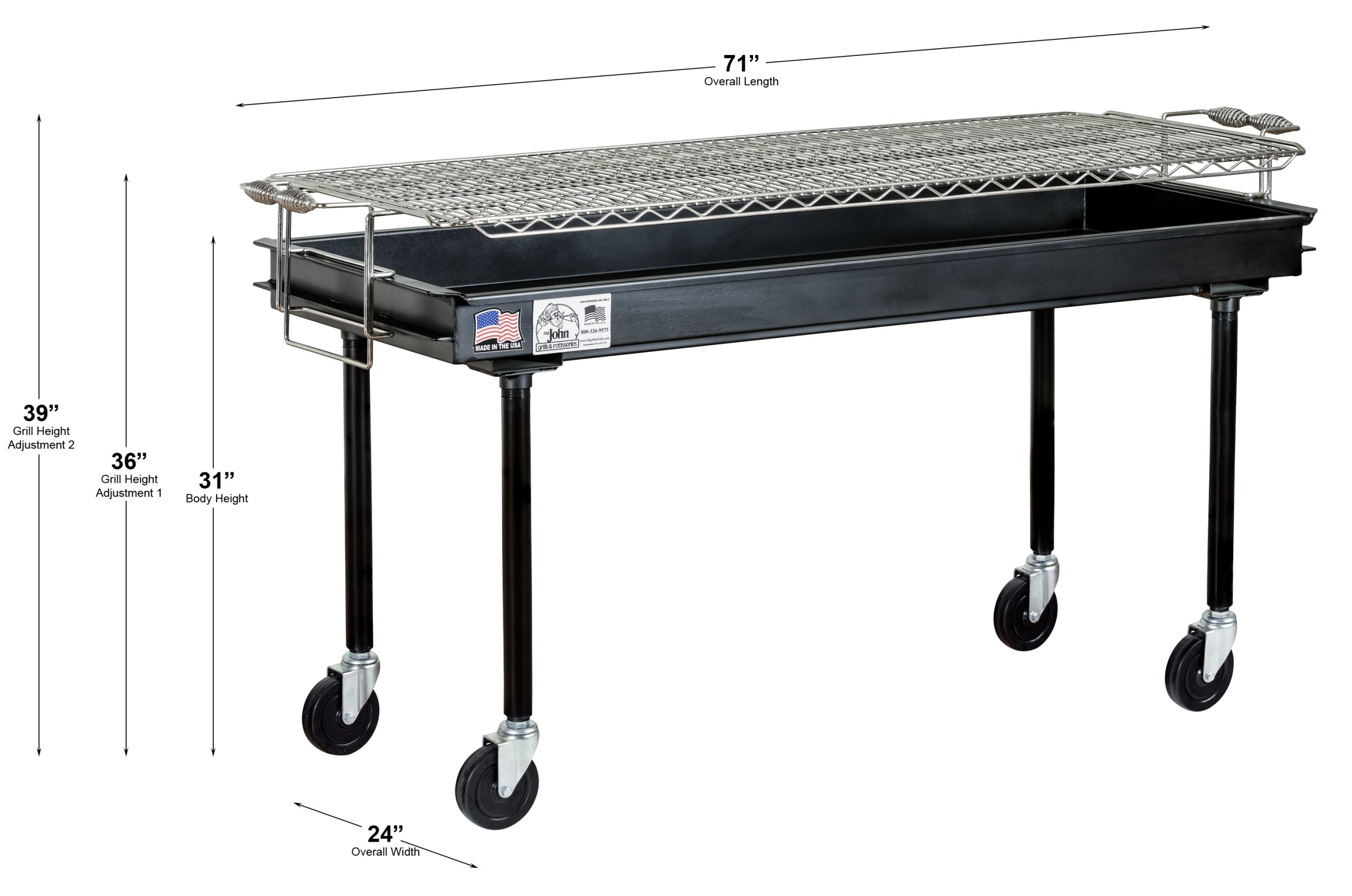 Grill - Charcoal 60" x 24" - Image 3