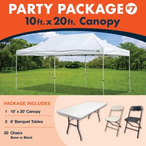 Party Package 10'  X 20' Canopy (Customer Installed Only)